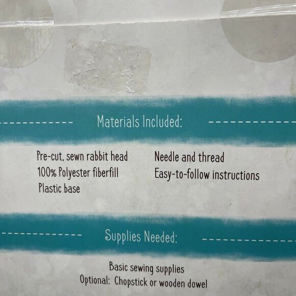 Needle Creations Fabric Wall Decor Kit Pastel Pink Floral Rabbit Nursery Decor - Picture 5 of 7